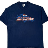 Denver Broncos Nfl T-Shirt - 2XL Navy Cotton