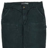 Carhartt Double Knee Carpenter Pants - 34W 30L Black Cotton