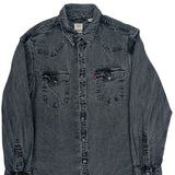 Levis Denim Shirt - Large Gray Cotton