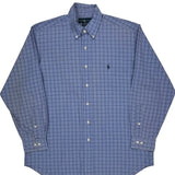 Yarmouth Ralph Lauren Checked Shirt - Large Blue Cotton