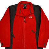 Kids The North Face Fleece Jacket - Large Red Polyester