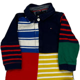 Age 18 Months Tommy Hilfiger Striped Rugby Shirt - 3XS Multicoloured Cotton