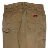 Dickies Double Knee Carpenter Pants - 32W 30L Beige Cotton