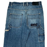 Southpole Hip Hop Carpenter Shorts - 37W 18L Blue Cotton