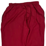 Reebok Track Pants - Large Red Polyester