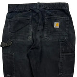Carhartt Carpenter Trousers - 30W 32L Black Cotton