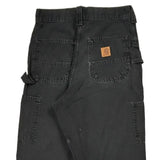 Carhartt Double Knee Carpenter Pants - 29W 32L Black Cotton