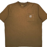 Carhartt T-Shirt - XL Brown Cotton