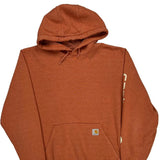 Carhartt Hoodie - Medium Orange Cotton Blend