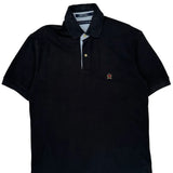 Tommy Hilfiger Polo Shirt - Medium Black Cotton