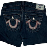 True Religion Denim Shorts - 29W US 4 Dark Wash Cotton
