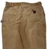Carhartt Carpenter Trousers - 35W 34L Brown Cotton