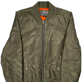 Ma-1 Brooklyn Cloth Bomber Jacket - Large Green Nylon