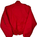 Made In USA Ma-1 Artex Bomber Jacket - Large Red Polyester