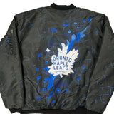 Toronto Maple Leafs Unbranded Ma-1 Bomber Jacket - XL Black Polyester