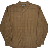 Rei Checked Shirt - XL Brown Polyester