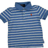 Age 3 Polo By Ralph Lauren Striped Polo Shirt - XS Blue Cotton