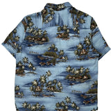 Croft & Barrow Hawaiian Shirt - Large Blue Cotton