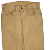 Levis Cord Trousers - 30″ Waist Beige Corduroy