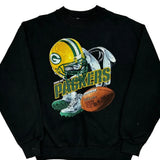 Vintage Green Bay Packers Fruit Of The Loom Nfl Sweatshirt - Large Black Cotton Blend