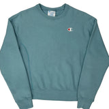 Reverse Weave Champion Sweatshirt - XS Blue Cotton Blend