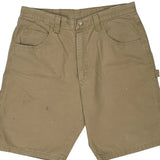 Wrangler Carpenter Shorts - 33W 10L Beige Cotton