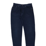 Cotton Belt Trousers - 32W 35L Blue Cotton