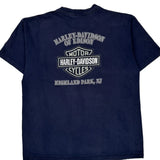 Motorcycles Harley Davidson Graphic T-Shirt - XL Navy Cotton