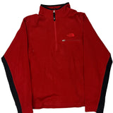 The North Face Fleece - Large Red Polyester