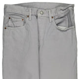 501 Levis Jeans - 32W UK 12 Grey Cotton