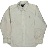 Age 6 Ralph Lauren Shirt - Small Cream Cotton