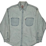 Levis Denim Shirt - Large Light Wash Cotton