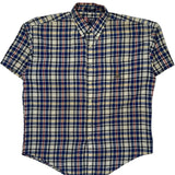 Chaps Ralph Lauren Checked Short Sleeve Shirt - Large Multicoloured Cotton
