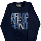 Armani Exchange Sweatshirt - XL Navy Cotton