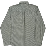 Tommy Hilfiger Striped Shirt - Large Green Cotton
