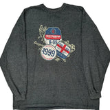 Rocawear Graphic Long Sleeve T-Shirt - 2XL Grey Cotton