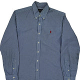 Ralph Lauren Checked Shirt - Medium Blue Cotton