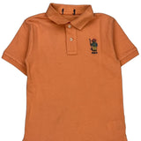 Age 10 Polo By Ralph Lauren Polo Shirt - Medium Orange Cotton