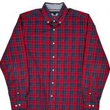 Tommy Hilfiger Checked Shirt - Medium Red Cotton