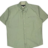 Tommy Hilfiger Short Sleeve Shirt - XL Green Cotton