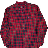 Chaps Ralph Lauren Checked Shirt - XL Red Cotton