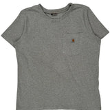Carhartt T-Shirt - Large Gray Cotton