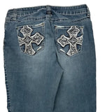 Weekend Boot Cut Jeans - 30W UK 10 Blue Cotton