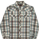 Dickies Checked Flannel Shirt - Medium Blue Cotton