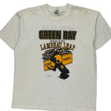 Green Bay Packers Fruit Of The Loom Graphic T-Shirt - XL White Cotton Blend