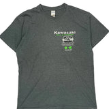 Raceway Park Gildan Graphic T-Shirt - Large Grey Cotton