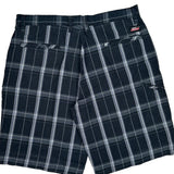Dickies Checked Cargo Shorts - 34W 10L White Cotton