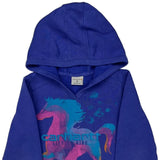 Age 7 Live To Ride Carhartt Graphic Hoodie - XS Blue Cotton