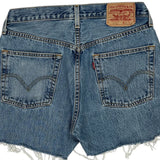 Levis Denim Shorts - 28W UK 8 Blue Cotton