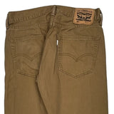 Levis Trousers - 32W 30L Brown Cotton